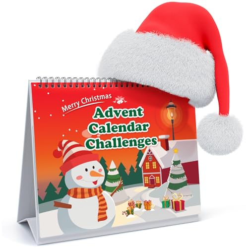 Advent Calendar Challenges 2023, Christmas Advent Calendar with 12 Scracth-off Holiday Season Adventures, Fun Activity Ideals for Families, Friends, Adults and Kids