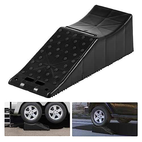 VEVOR Car Service Ramp, 20000 lbs/10 ton Loading Capacity, 5.5" Lift Car Ramp, Low Profile Plastic Tire Ramp, Heavy Duty Truck Ramp for Oil Changes Wheels, Lift Vehicle Maintenance, 1-Pack