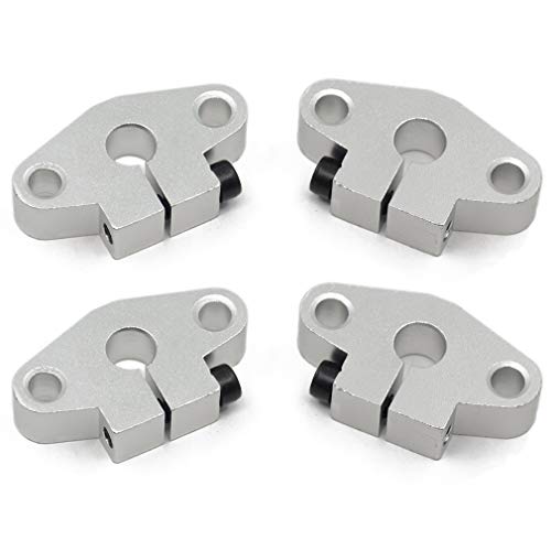 ReliaBot 4PCs SHF8 Linear Shaft Support ID8mm Flange Type Aluminum Mounting Bracket for Diameter 8mm Linear Motion Rod