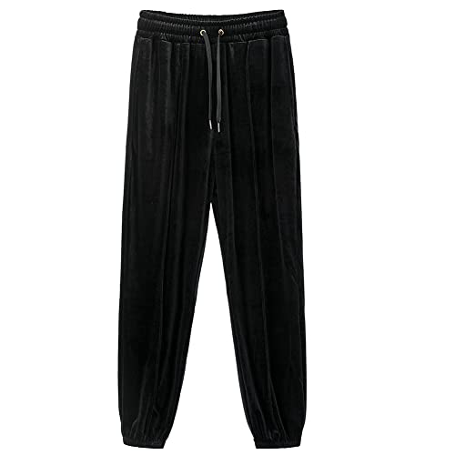 Farm4Far Mens Velvet Velour Hip Hop Jogger Jogging Sweatpant Trackpants