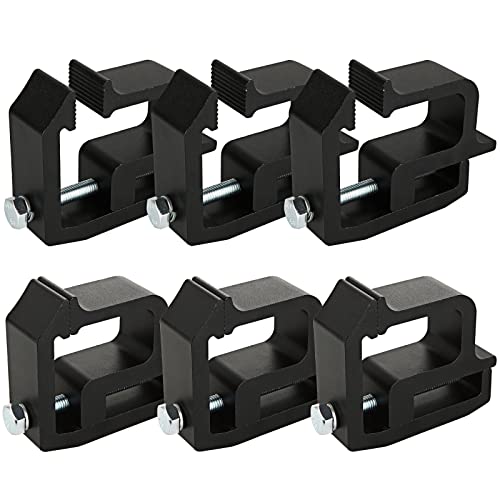 6 PCS Mounting Clamps Truck Cap Topper Camper Shell Clamps Heavy Duty Truck Canopy Clamps for Chevy Silverado Sierra 1500 2500 3500, Dodge Dakota Ram 1500 2500 3500, F150, F250, Mitsubishi, Toyota