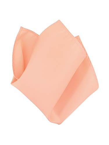PEACH Color Scarf Hankerchief Pocket Square Hanky Men's Handkerchiefs