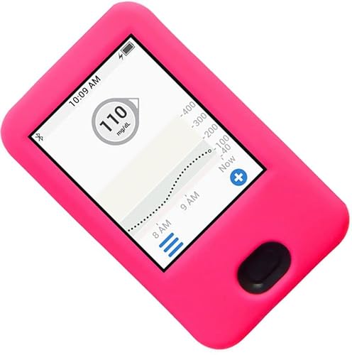 SNK (Hot Pink) Premium Silicone Case for Dexcom Receiver G6 CGM (Continuous Glucose Monitoring)