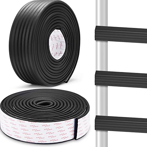 Wesiti 2 Pcs 16.4 ft Edge Protector Adjustable Ladder Pads Strong Adhesive Edge Guard Bunk Bed Ladder Safety Cover Pre Taped Baby Bumper for Furniture Table Crib Desk Staircases Foot Comfort, Black