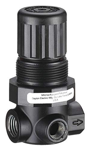 Speedaire 4ZM07 Pneumatic Regulator w/Gauge 300PSI Inlet 125PSI Outlet 1/8" NPT