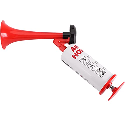 AOLIHAN Handheld Air Horn, Aluminum+ABS Portable Handheld Air Pump Horn, Loud Noise Maker Safety Horn for Boats Cars Sporting Events Camping Universal Reusable Eco-Friendly