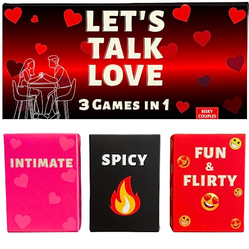 Let's Talk Love - Couples Games for Fun and Romantic Date Night. Perfect Game Gift to Spice up Your Relationship - Intimate and Spicy Ideas