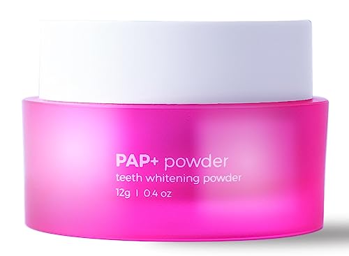 Pap+ Tooth Powder Teeth Whitening Toothpaste - Removes Stains, No Sensitivity - Enamel-Safe Powder for Coffee, Tea, Food, Wine, Tobacco Stains - Teeth Whitening Kit Colour Corrector