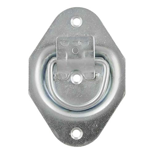 CURT 83601 1-3/8 x 1-7/8-Inch Recessed Trailer Rope Ring Tie Down Anchor, 1,200 lbs Capacity