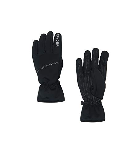 Spyder Women's Facer Conduct Glove, Black/Black/Black, Small