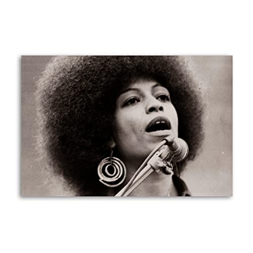SUPERYUFENG Angela Davis Civil Rights Canvas Art Poster And Wall Art Picture Print Modern Family Bedroom Decor Posters 16x24inch(40x60cm)