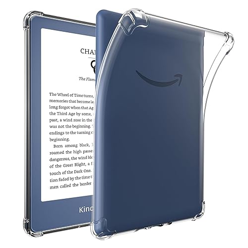 JvKzaen Clear Case for 6" Kindle 11th Generation 2022 (NOT FIT Kindle Paperwhite/Oasis),Ultrathin Slim Soft Flexible Silicone TPU Rubber Back Cover Skin for Kindle 2022,Lightweight,Transparent