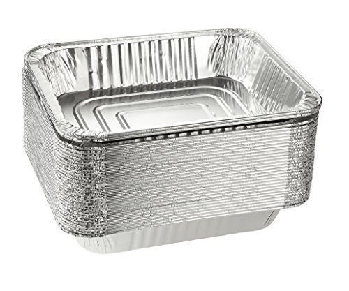 Aluminum Half Size Deep Foil Pan 30 packs Safe for use in freezer, oven, and steam table.pen,12 1/2" x 10 1/4" x 2 1/2" (-40 gauge-!)Made In The USA