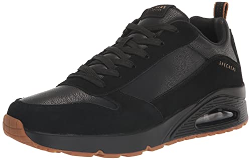 Skechers Men's UNO-STACRE Sneaker, BBK, 12