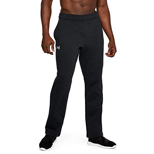 Under Armour Mens Hustle Fleece Pants , Black (001)/White , XX-Large