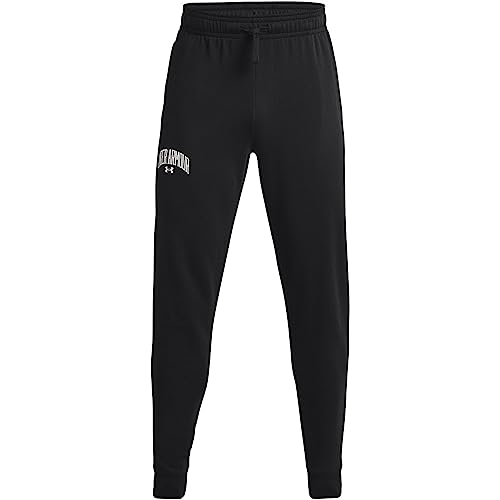 Under Armour Mens Rival Fleece Wordmark Jogger , (001) Black / / Onyx White , X-Large