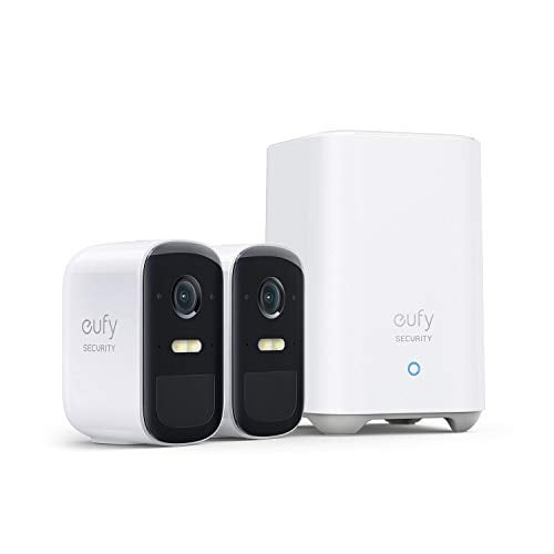 eufy Security, eufyCam S220 (eufyCam 2C Pro) 2-Cam Kit, Wireless Home Security Camera, 2K Resolution, 180-Day Battery Life, HomeKit Compatibility, IP67, Night Vision, No Monthly Fee, Motion Only Alert