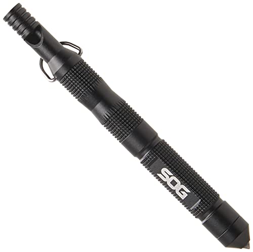 SOG Flint Survival & Defense Tool Safety Whistle, Fire Starter, Glass Breaker (FT1001)