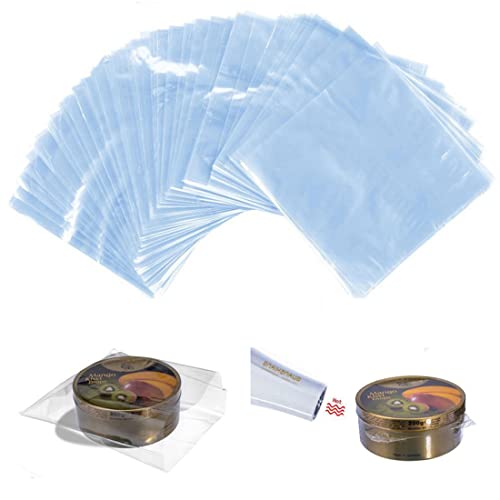 Heat Shrink Bag100Pcs Dustproof Anti-oxidation Sealing Film Home Storage Bags Heat Shrinkable for Grocery Shoes Cosmetics Gift Pack