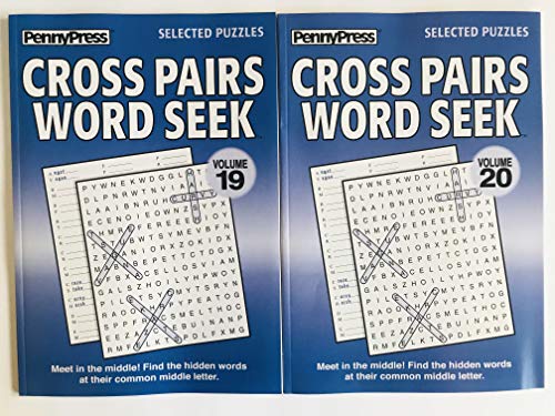 Issues 19 and 20 of the Cross Pairs Word Seek Search Find from Penny Press Selected Puzzles Series