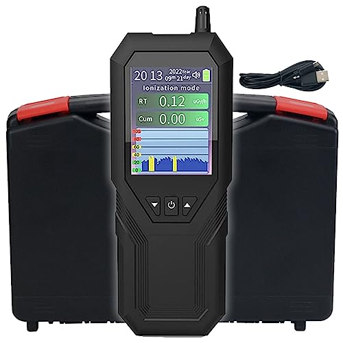 Kind Innovations Geiger Counter Radiation Detector Nuclear Radiation Detector Dosimeter with LCD Display Portable Handheld Beta Gamma X-ray Rechargeable Radiation Monitor