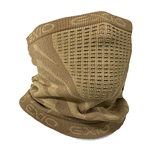 EXIO Winter Neck Warmer Gaiter/Balaclava (1Pack or 2Pack) - Windproof Face Mask for Ski, Snowboard (10. COYOTE BROWN (1pack))