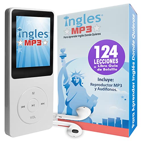 Curso de INGLES MP3, Aprende Ingles en 3 Meses, CURSO DE Ingles (Incluye reproductor mp3 compacto con 124 Lecciones + Libro Gua)