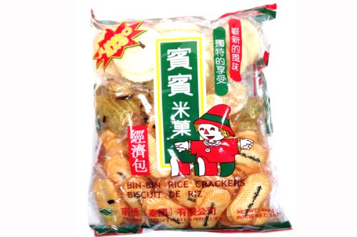  Bin Bin Crispy Rice crackers (Regular 15.8 oz, 1 Pack)