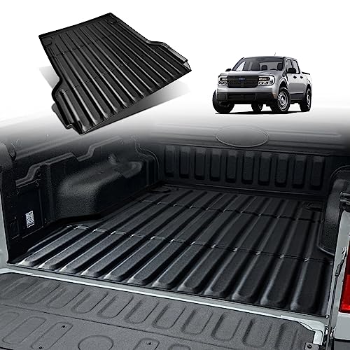 Muslogy for Maverick 2024 Truck Bed Mat All Weather Bed Liner TPE Material Trunk Cargo Liner Compatible with Ford Maverick 2022 2023 2024 XL XLT Lariat and Hybrid