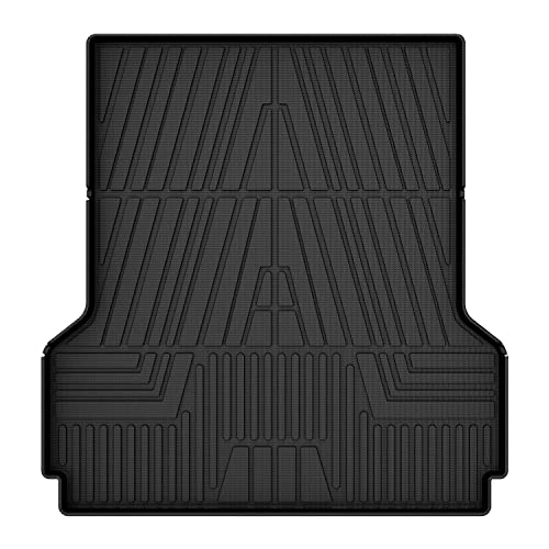 Mixsuper Truck Bed Mat Compatible with 2022-2023 2024 Ford Maverick All Weather Pickup Truck Bed Liner TPE Durable Odorless Black