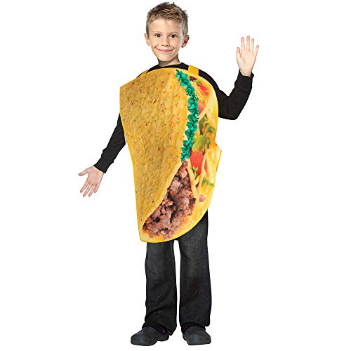 SPUNICOS Kids Funny Taco Costume Lightweight Taco Halloween Costume Fit for Ages 6-10years