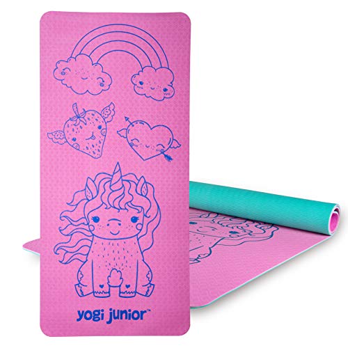 Yogi Junior Kids Yoga Mat - Double Layered (Pink)