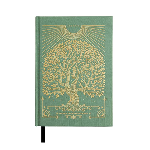 Notes to Mindfulness Daily Journal for Women With Prompts, Illustrated Gratitude & Positivity Journal, Undated Guided Journal, Hardbound Wellness Journal - Intelligent Change x Chelsea Kauai (Sage Green)