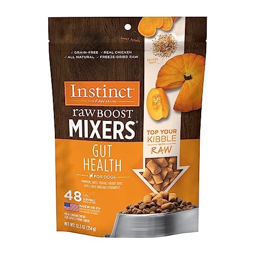 Instinct Raw Boost Mixers Freeze Dried Raw Dog Food Topper, Grain Free Dog Food Topper with Functional Ingredients 12.5 Ounce (Pack of 1)