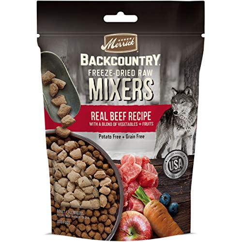 Merrick Backcountry Freeze-Dried Raw Dry Dog Food Mixers Real Beef Recipe - 5.5 oz. Pouch