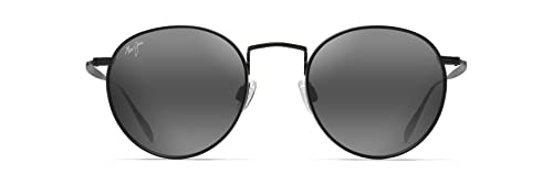 Maui Jim Men's and Women's Nautilus Polarized Classic Sunglasses, Black Matte/Neutral Grey, Small