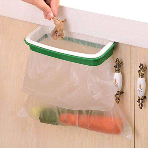 Lunies Over The Cabinet Plastic Trash Bag Holder for Kitchen, RV,Bathroom, Dorm Room, Office 8.6"x 4.9"