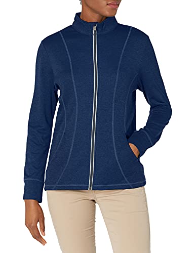 Callaway Performance Full-Zip Heather Waffle Fleece Jacket, Blueprint Heather, Medium