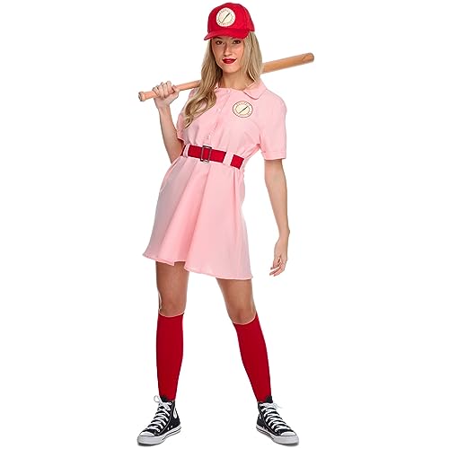 Morph Womens Baseball Costume Pink Dress Halloween costume For Women XXL