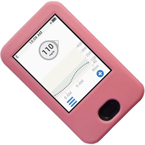 SNK (Pink) Premium Silicone Case for Dexcom Receiver G6 CGM (Continuous Glucose Monitoring)