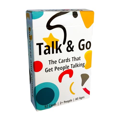 Talk and Go - Conversation Starter Cards for Travel | Take Anywhere Questions for Friends and Family, Ice Breakers That get People Talking, Converse and Connect with Everyone