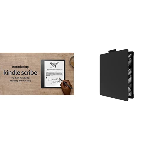 Kindle Scribe Bundle. Includes Kindle Scribe (64 GB),Premium Pen, and NuPro Bookcover in Black