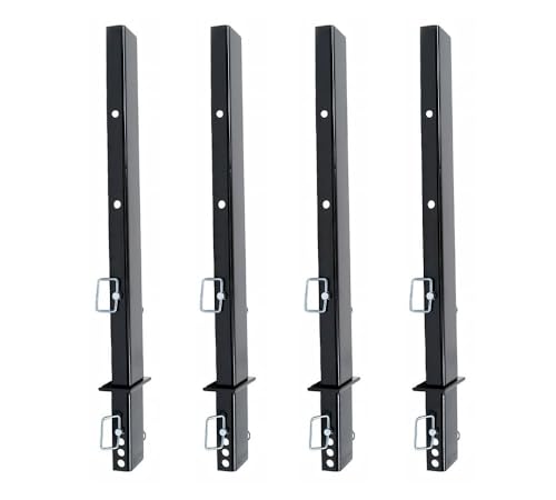 Mytee Products (4 Pack) 30" Adjustable C Channel Pipe Stake for Flatbed Trailer Hauler