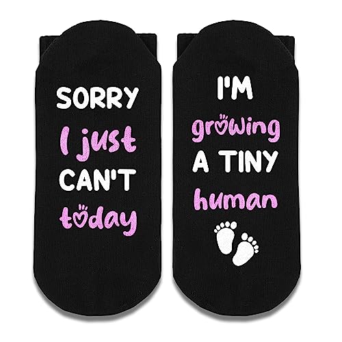 Growing A Tiny Human Socks, Pregnancy Gifts, New Mom Gifts For Women, Mom To Be, Pregnant Mom Gifts.(129)