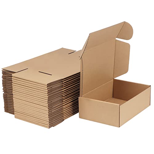 MEBRUDY 9x6x3 Inches Shipping Boxes Pack of 25, Corrugated Cardboard Box for Mailing Packing Literature Mailer