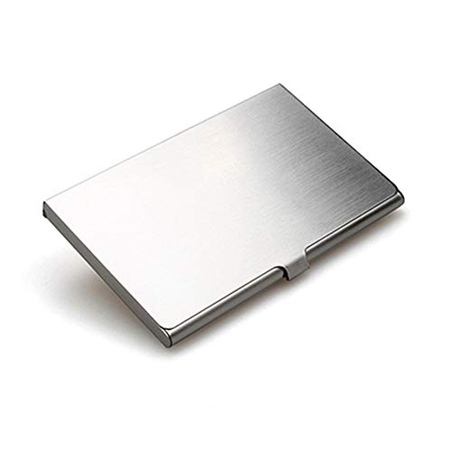 1 Piece Stainless Steel Business Card Holder Case Name Card Holder Credit Card Case Slim Design Business Card Case for Travel Home or Office Use Protects Your Business Cards, Style D
