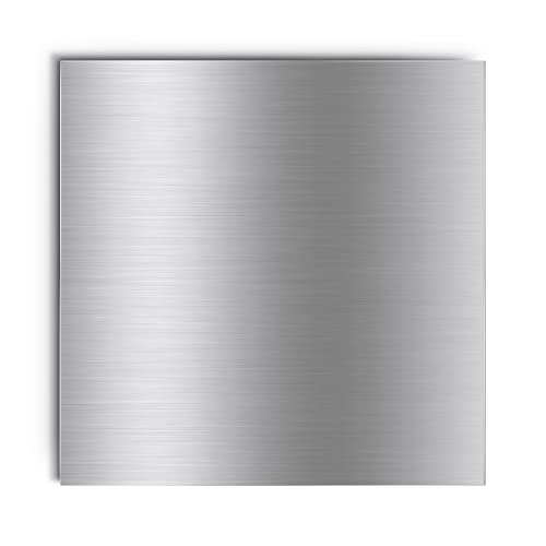 Ziqi 6061 T6 Aluminium Metal Sheet 12 x 12 x 1/8 Inch Thickness Flat Plain Plate Panel Aluminium Metal Sheets Plate Finely Polished and Deburred