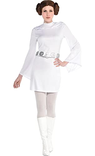 Suit Yourself Star Wars Princess Leia Dress for Women, Standard Size (6-8), Includes Long-Sleeve Mini Dress and Belt