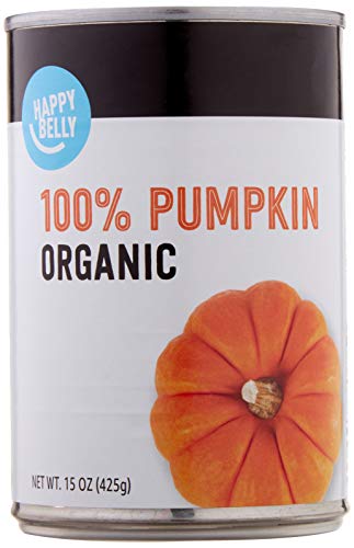 Amazon Brand  Happy Belly Organic 100% Pumpkin, 15 Ounces
