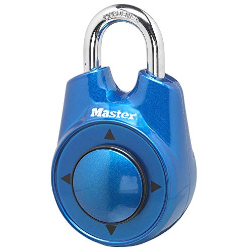 Master Lock 1500iD Locker Lock Set Your Own Directional Combination Padlock, 1 Pack, Blue